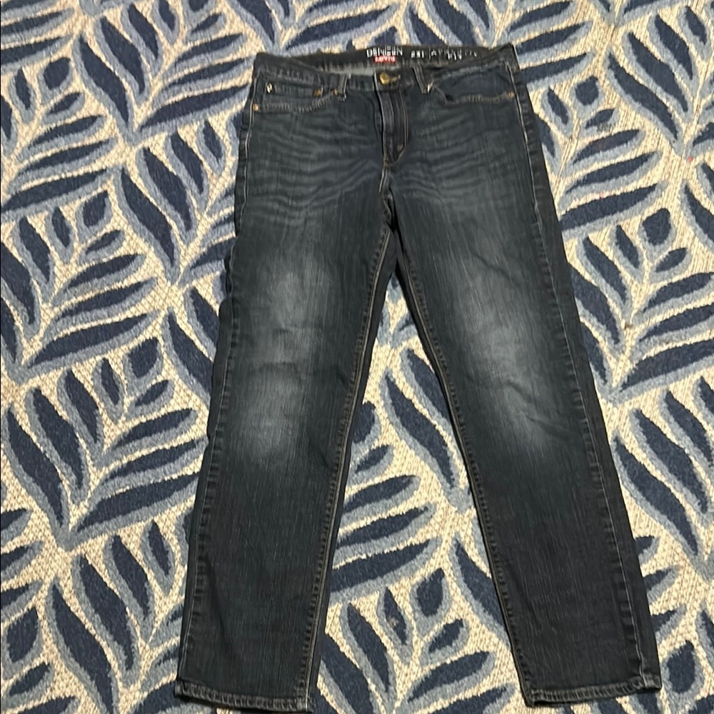 Denizen from Levi's Blue Straight Jeans with Vintage Wash